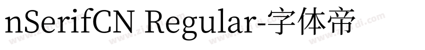 nSerifCN Regular字体转换